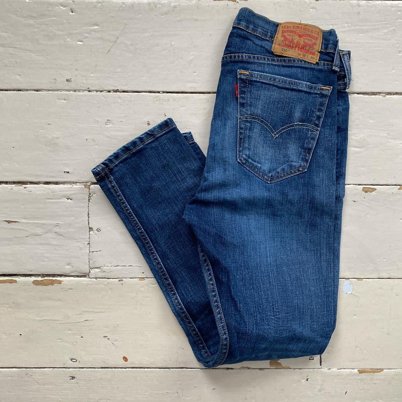 Levis 510 Blue Slim Jeans (33/28)