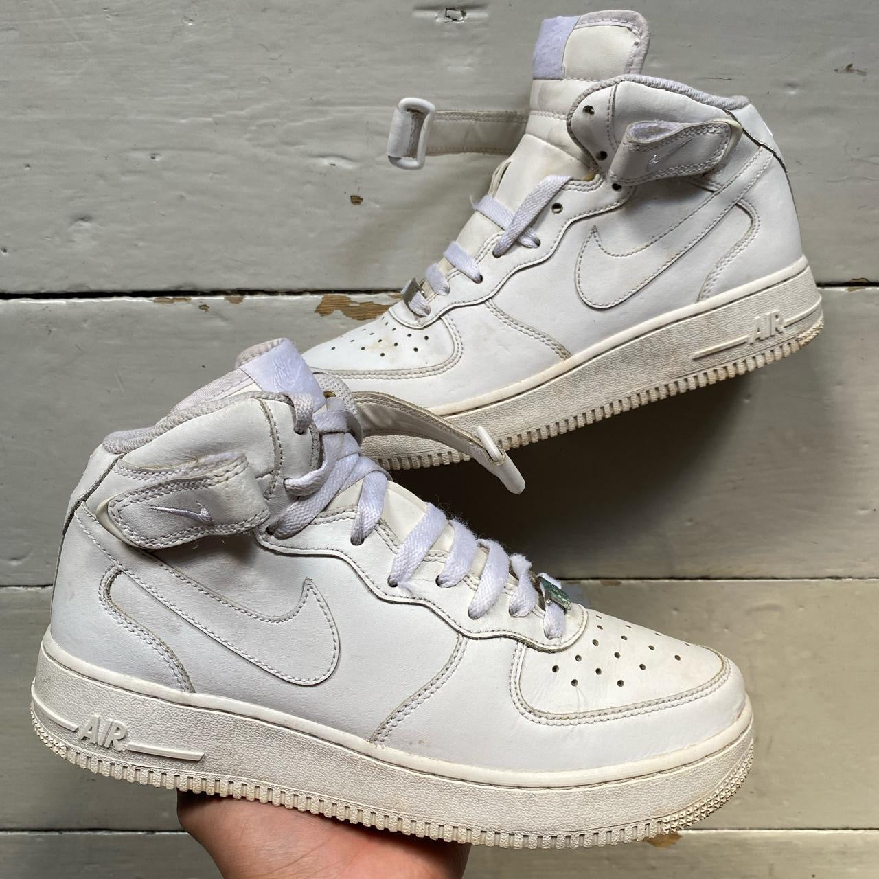 Nike Air Force 1 Mid White (UK 5.5)