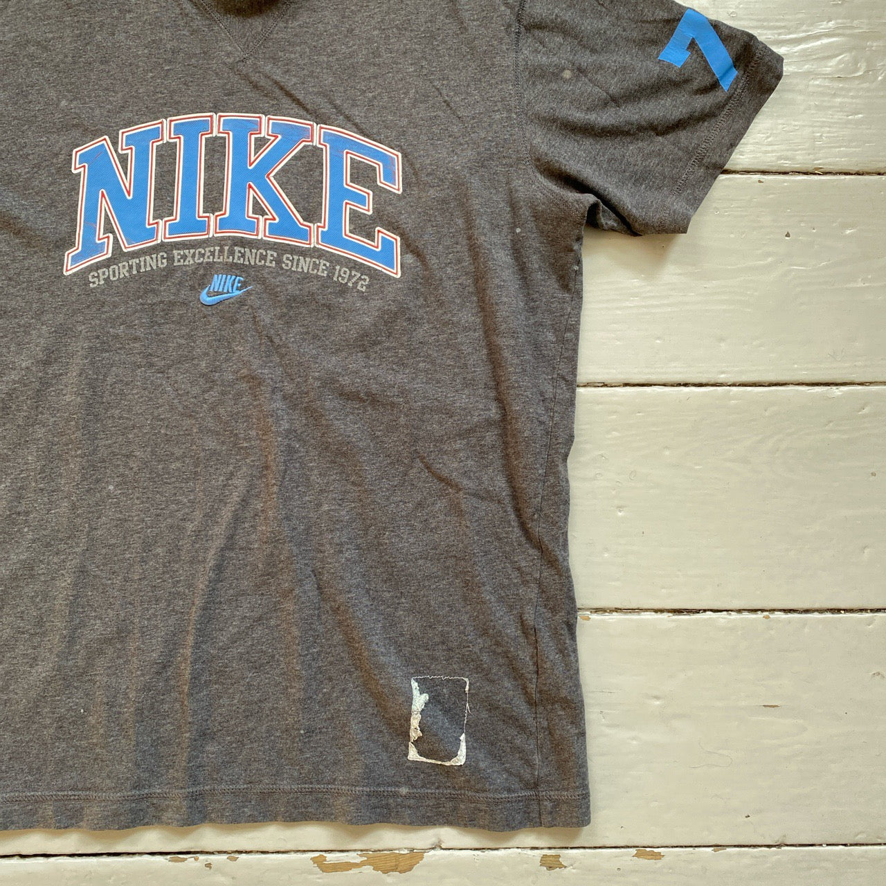 Nike Spellout Vintage T Shirt (Large)