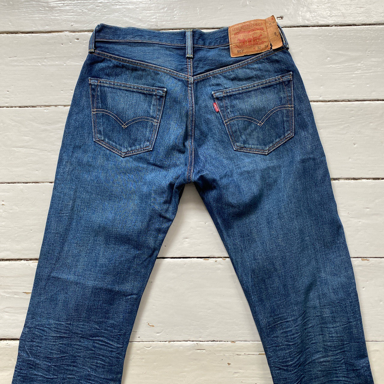 Levis 501 Navy Jeans (32/34)