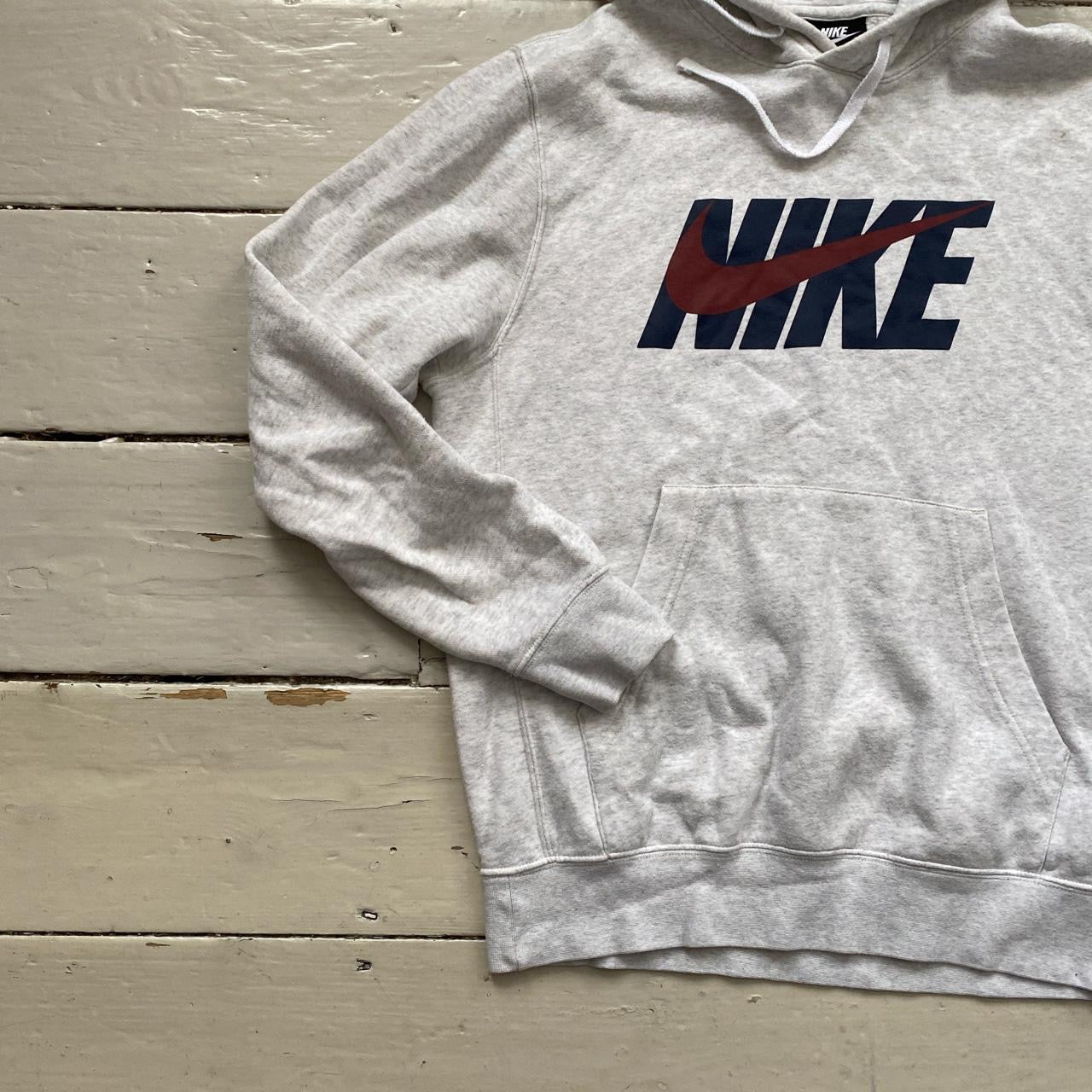 Nike Club Swoosh White Hoodie (XS)