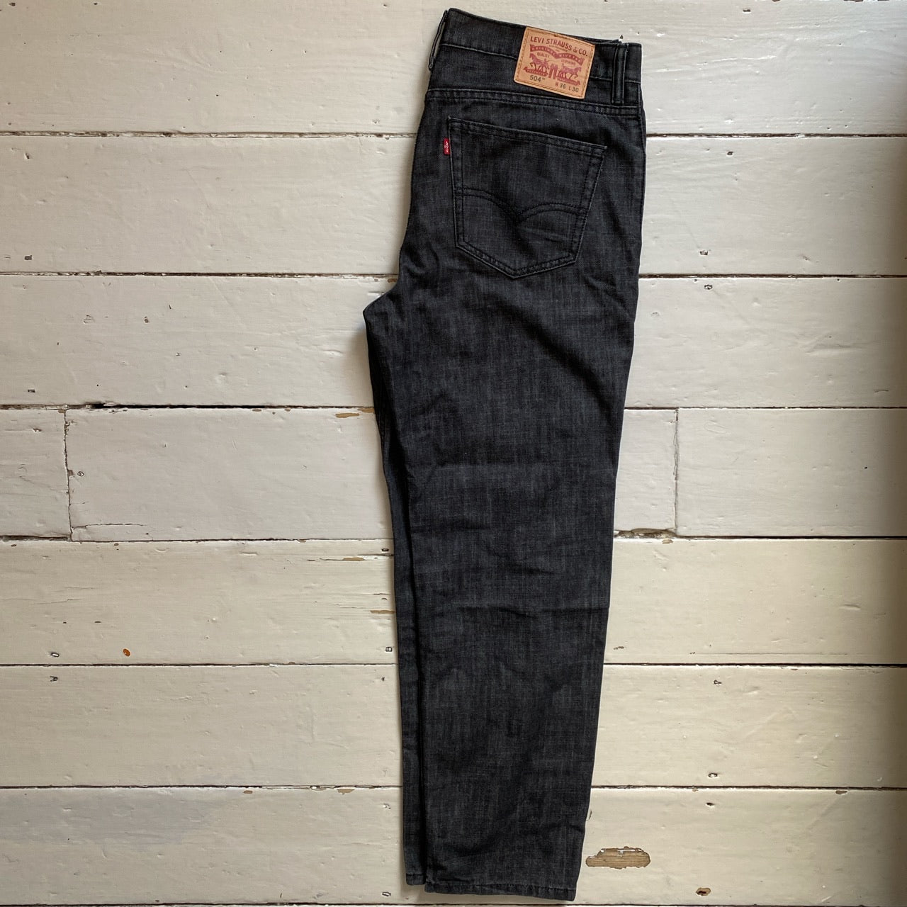 Levis 504 Grey Jeans (36/30)