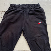 Nike Swoosh Spellout Black Joggers (Medium)