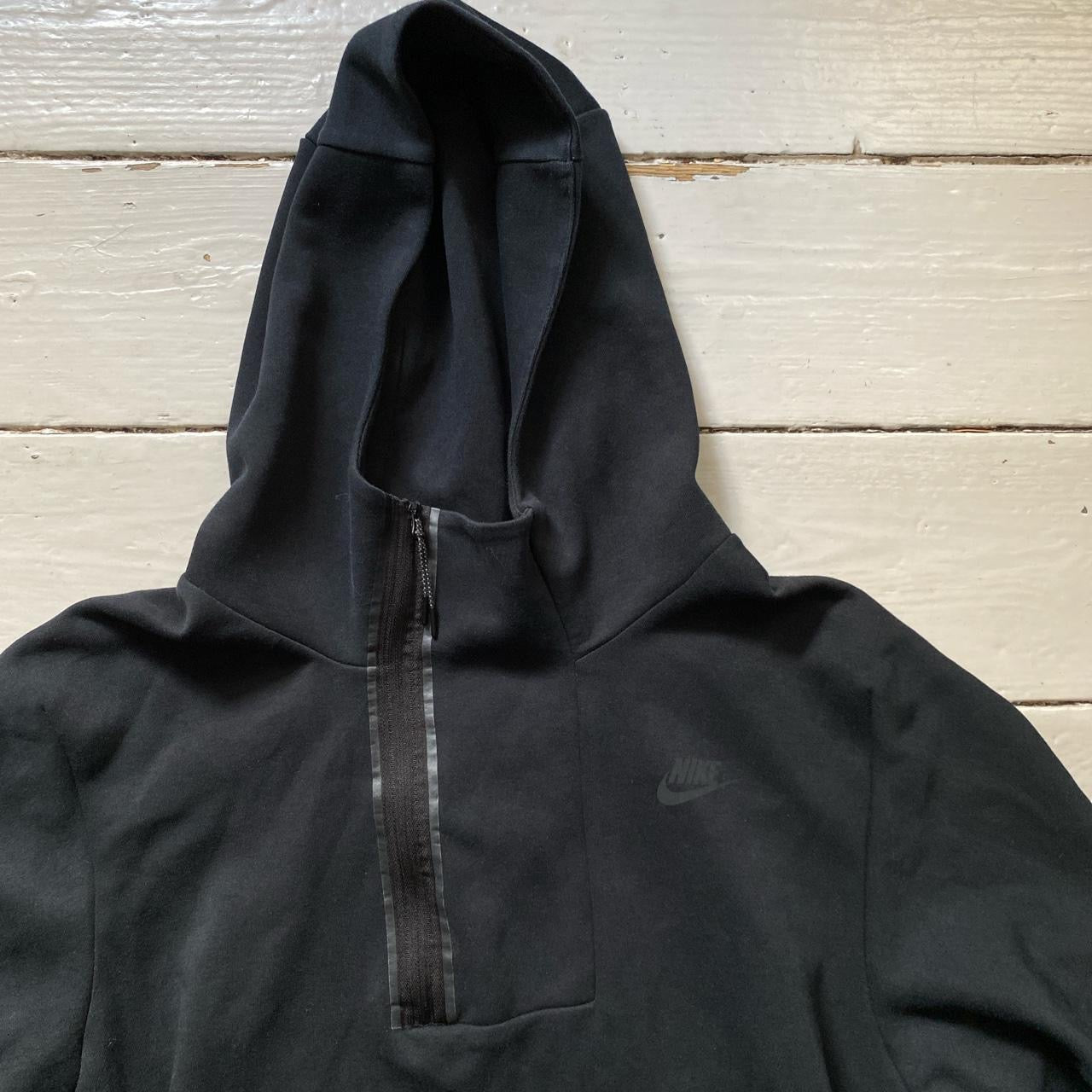 Nike Tech Fleece Black Quarter Zip (XL)