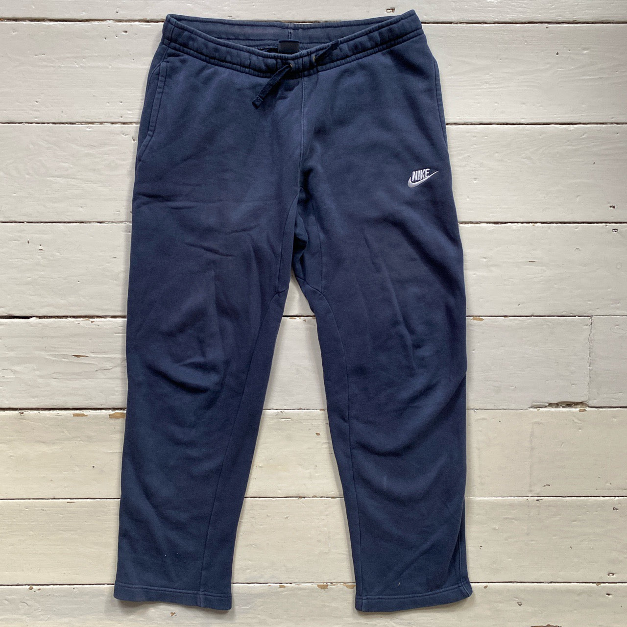 Nike Swoosh Navy Joggers (Small)