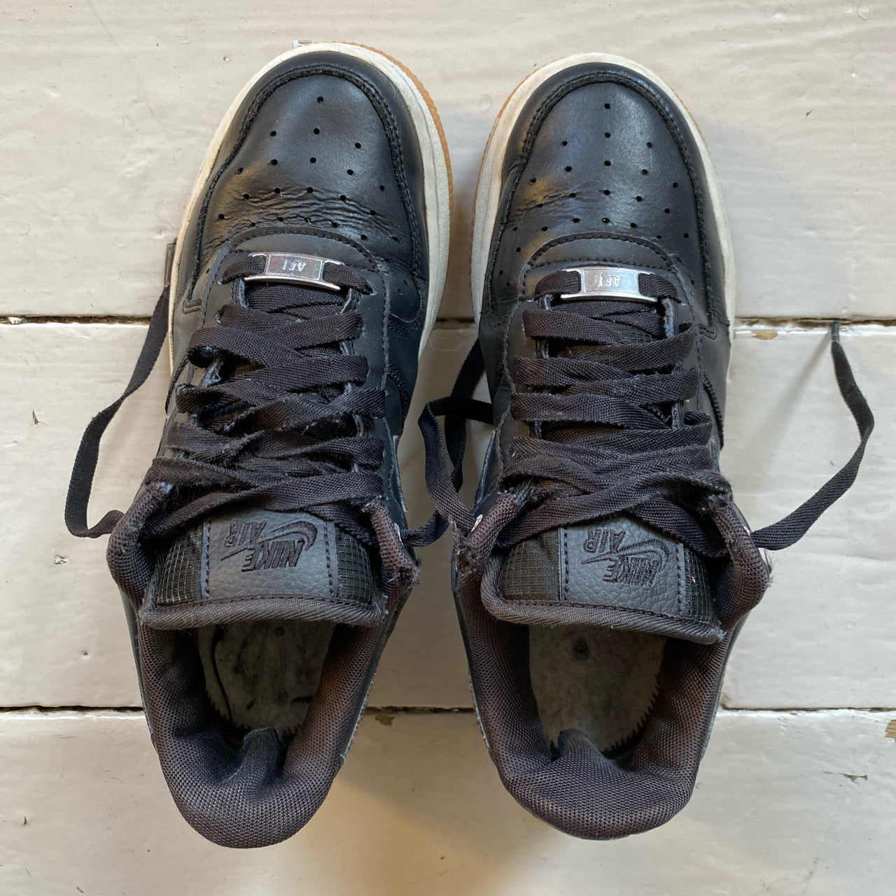 Nike Air Force 1 Black and White (UK 4)