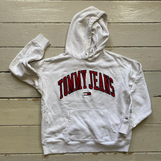 Tommy Hilfiger White Hoodie (Medium)