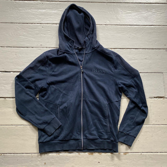 Hugo Boss Navy Hoodie (Large)