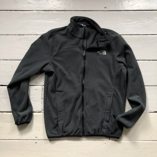 The North Face Grey Fleece Zip Up (Medium)