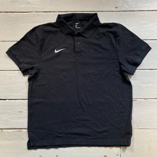 Nike Swoosh Black Polo Shirt (XL)