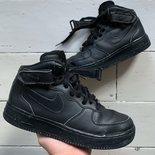 Nike Air Force 1 Mid Black (UK 5.5)