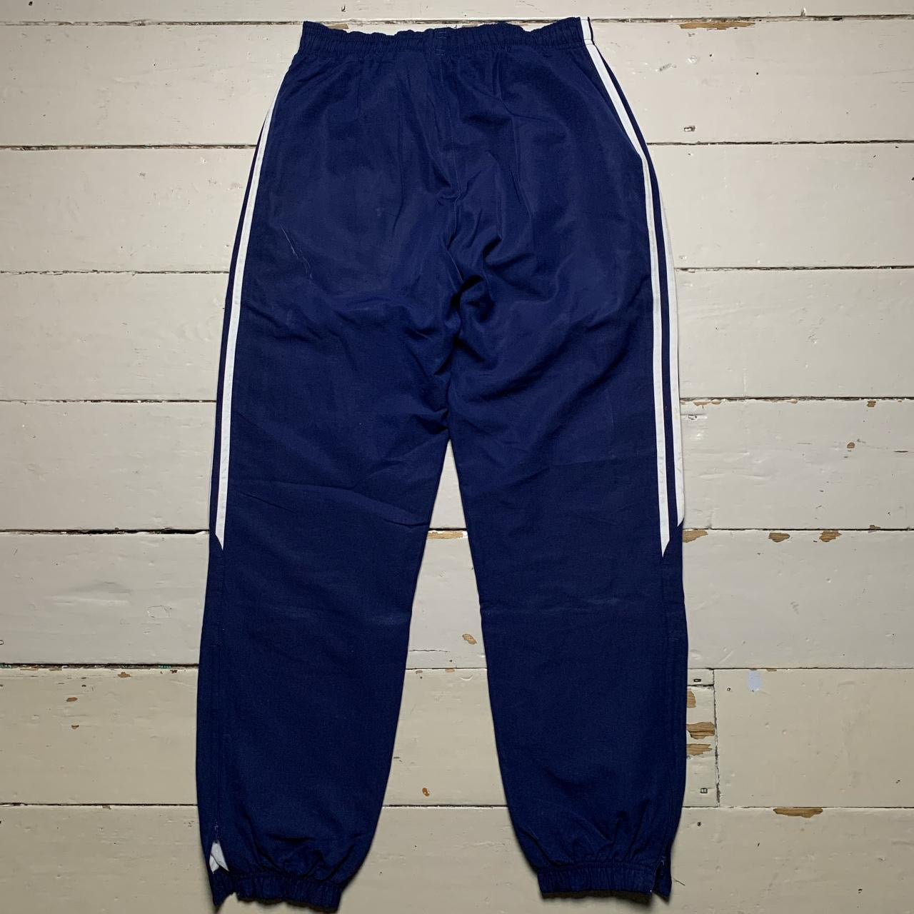 Adidas Baggy Navy Shell Bottoms (Medium)