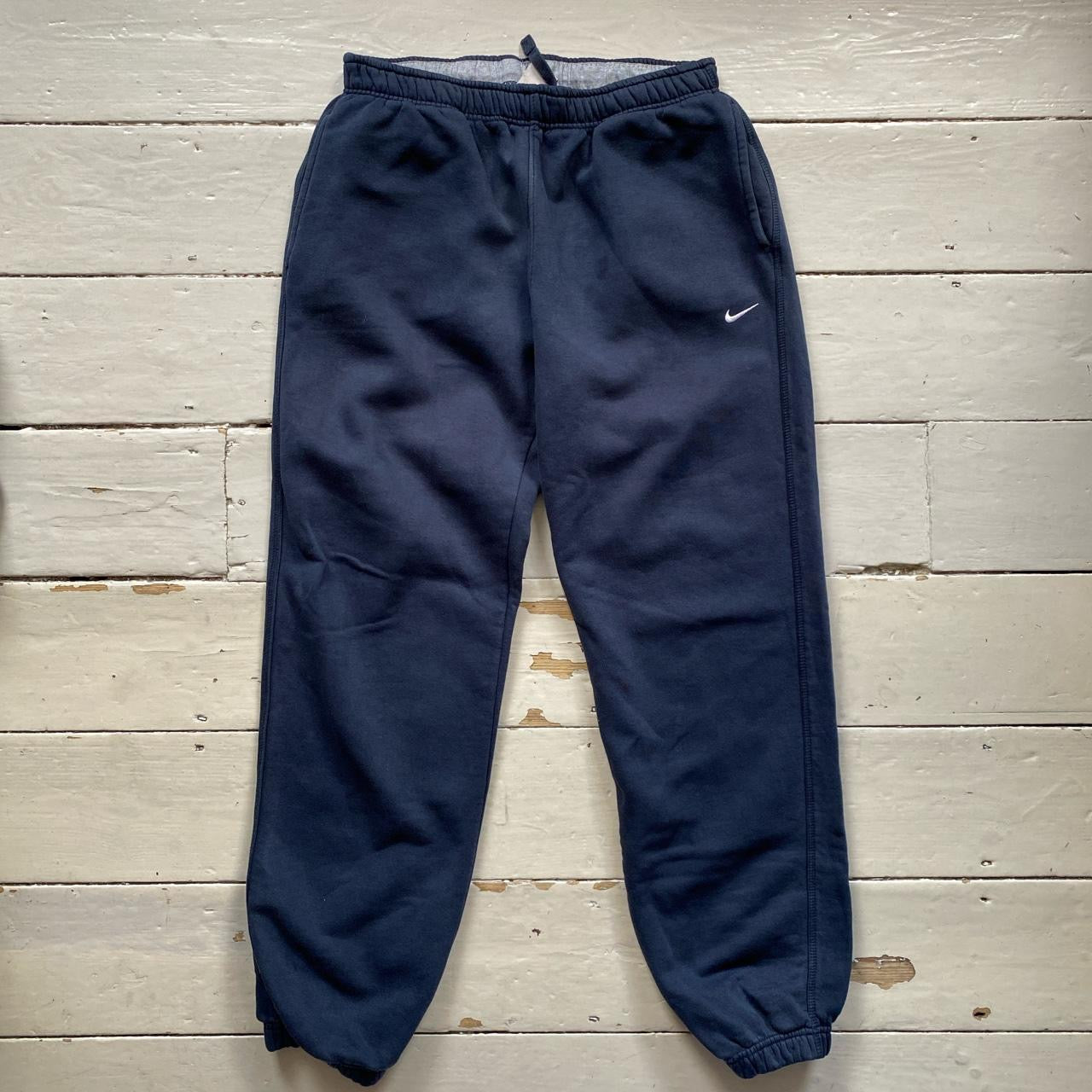 Nike Swoosh Navy Joggers (Large)