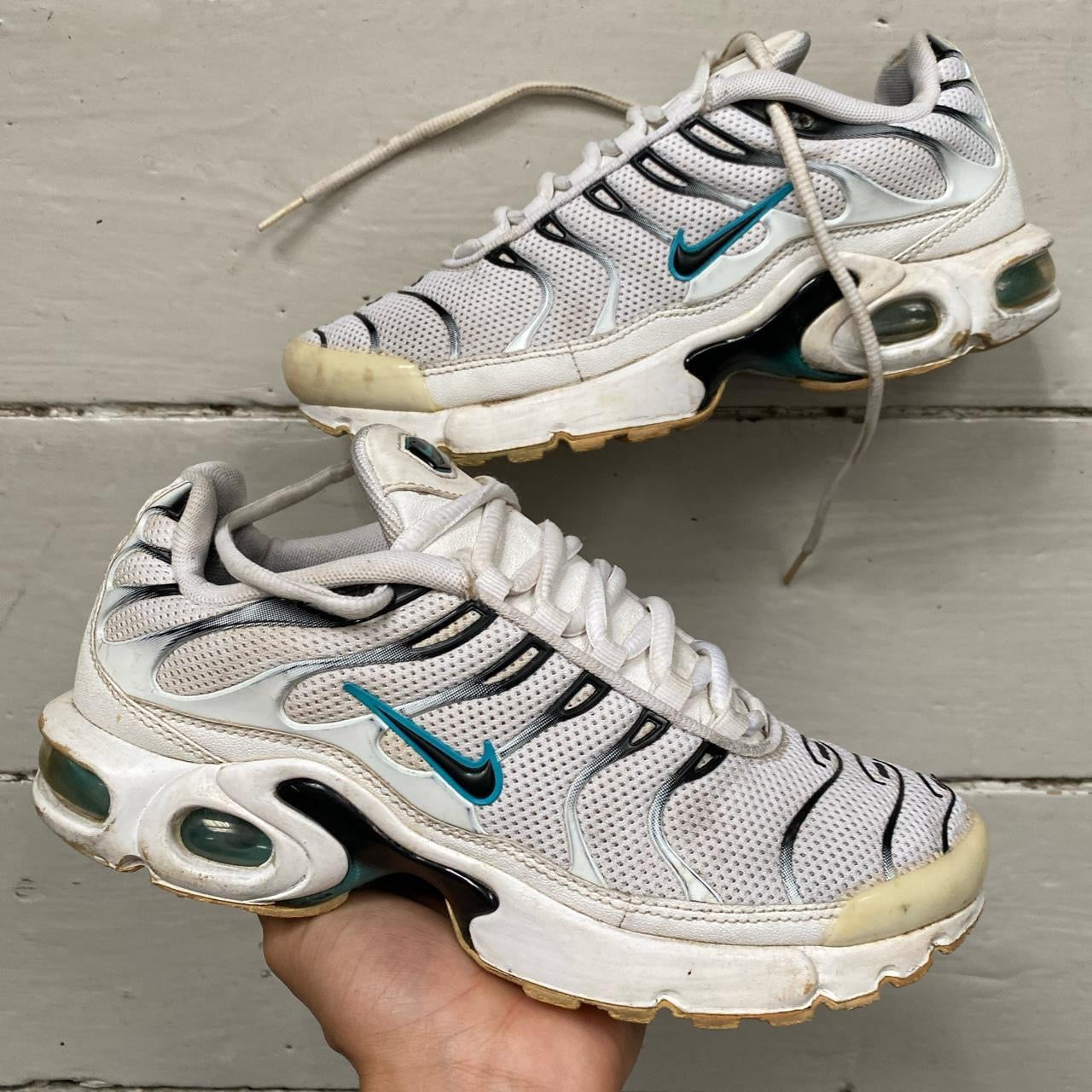 Nike TN Air Max Plus White Blue Black (UK 6)