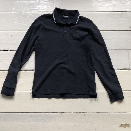 Armani Long Sleeve Polo (Large)