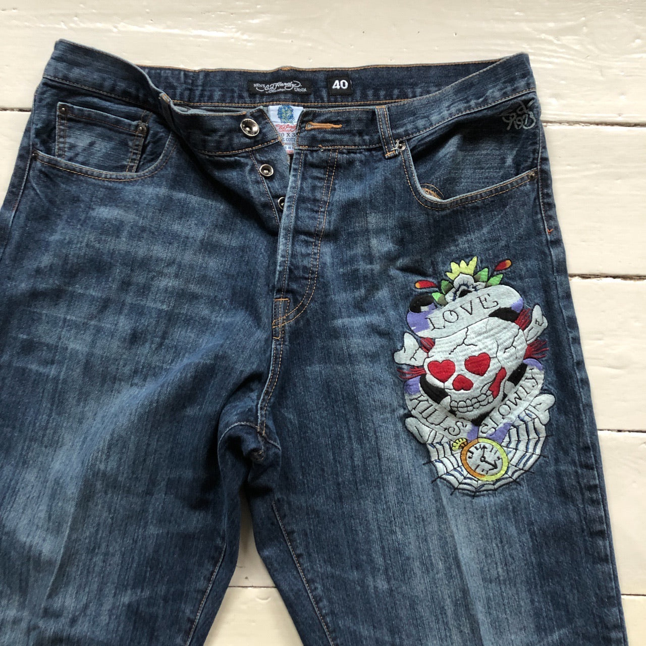 Ed Hardy Love Kills Skull Jeans (40/32)