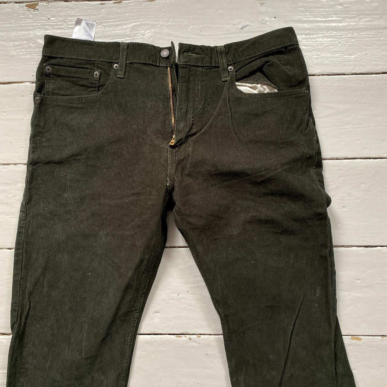 Levis 502 Olive Green Corduroy Jeans (36/28)