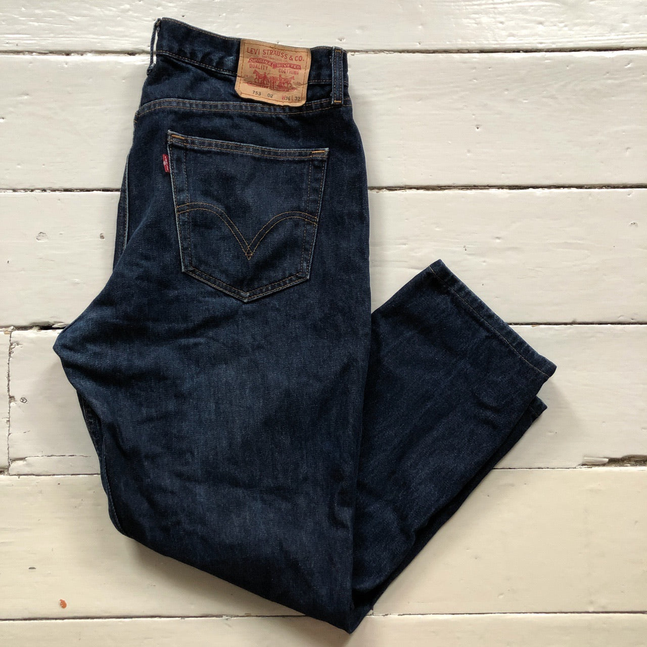 Levis 501 Dark Navy Jeans (36/26)
