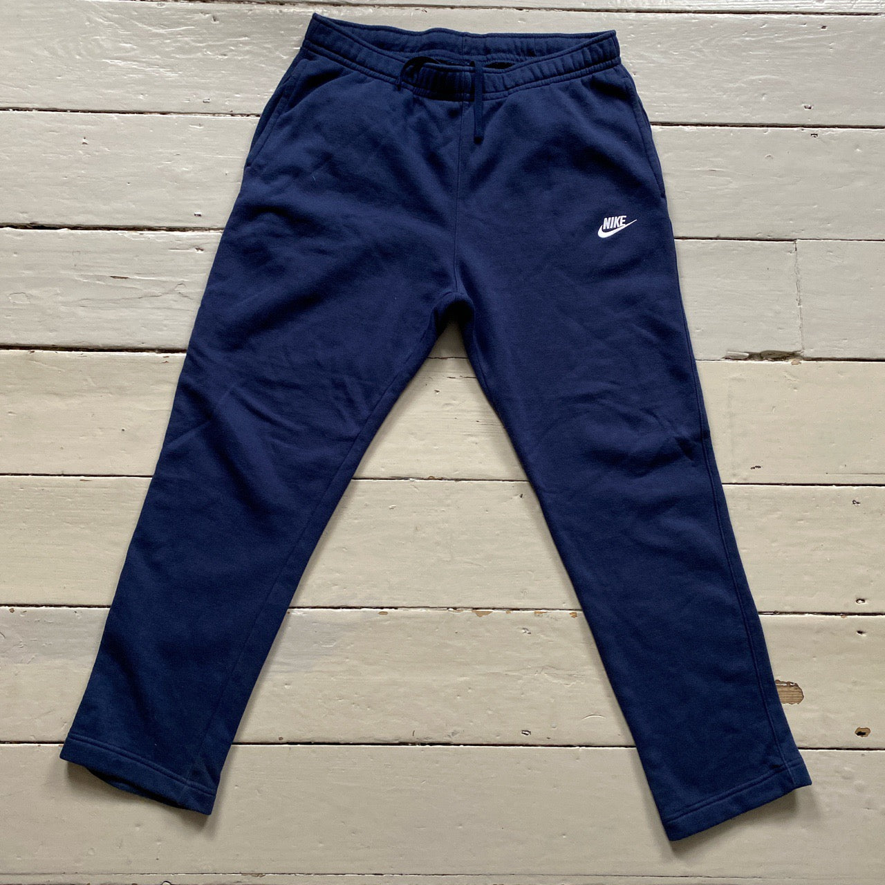 Nike Swoosh Navy Joggers (Large)