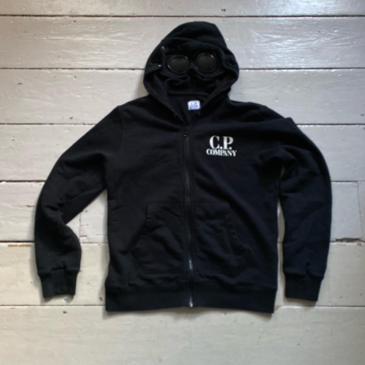 CP Company Black Goggle Hoodie (Womens Small)