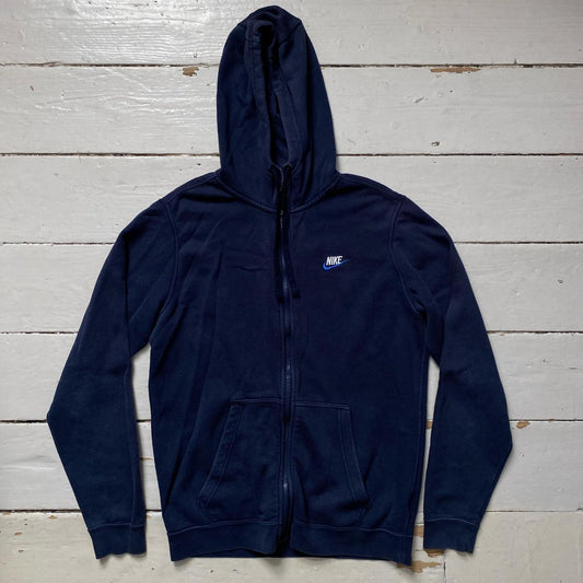 Nike Swoosh Navy Hoodie (Medium)