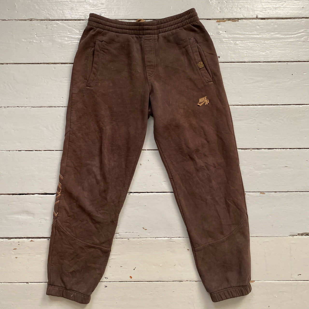 Nike Vintage Brown Tracksuit (M Top S Bottoms)