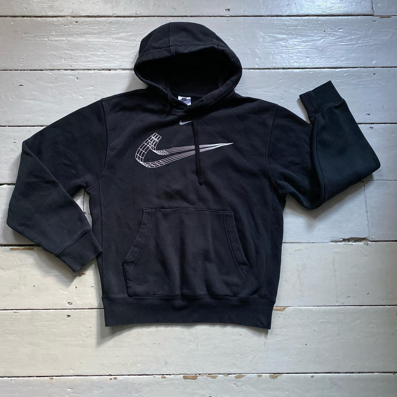 Nike Centre Swoosh Black Hoodie (XS)