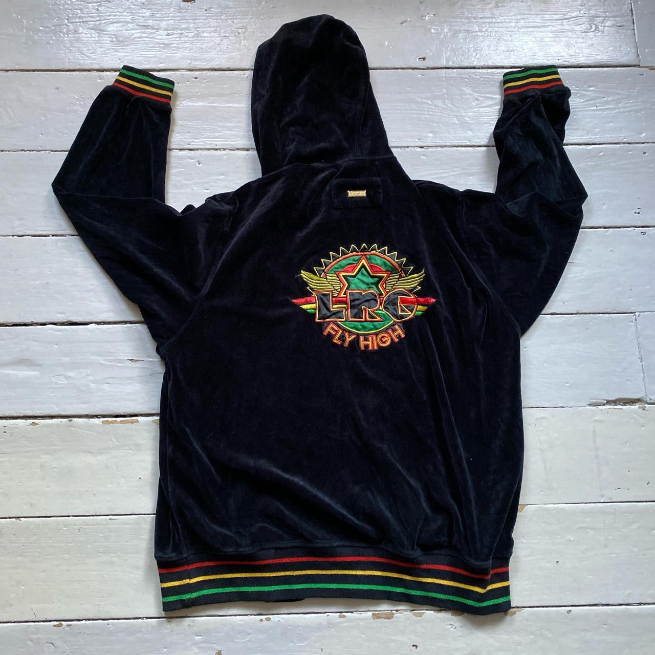 LRQ Velour Rasta Hoodie (Large)