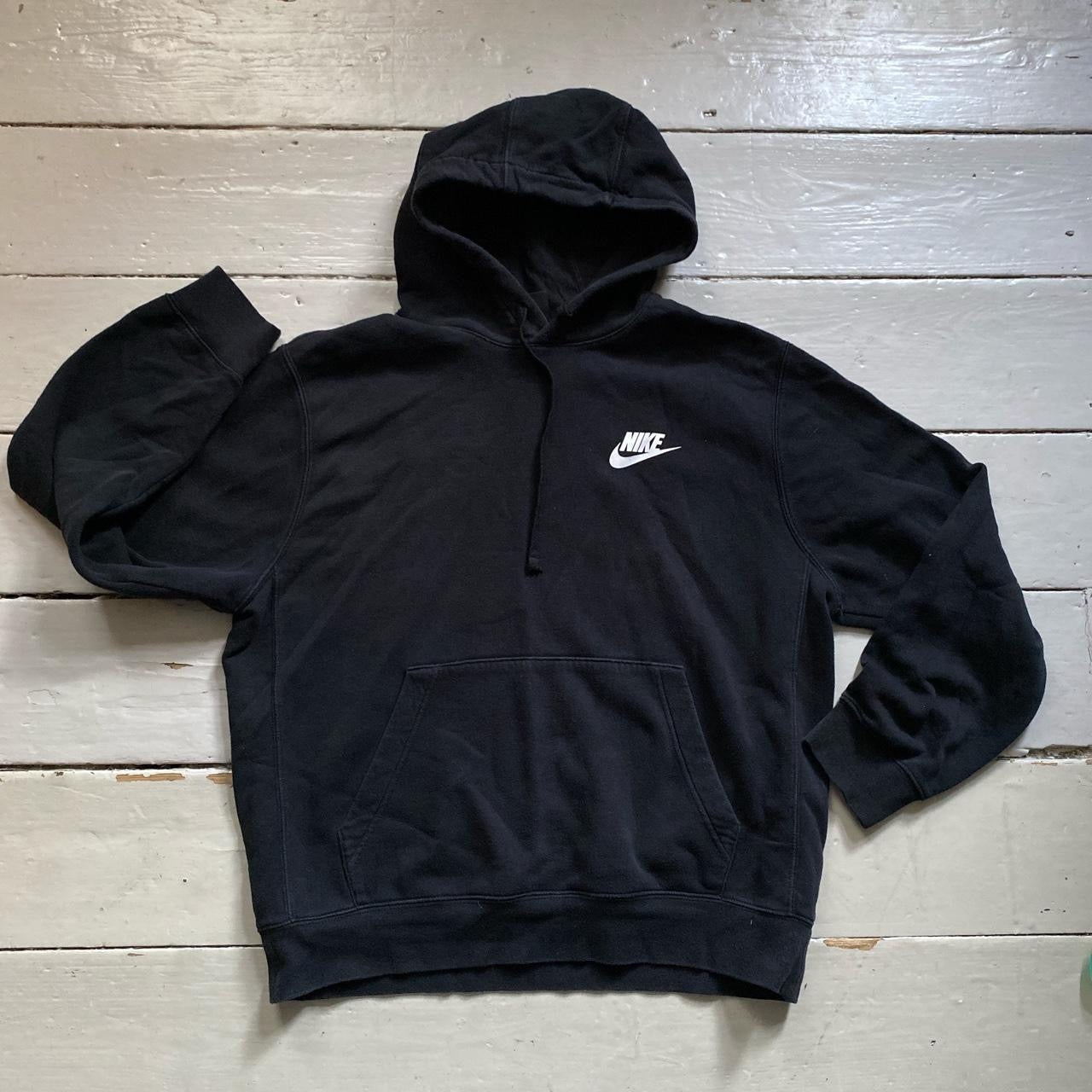 Nike Swoosh Black Hoodie (Large)