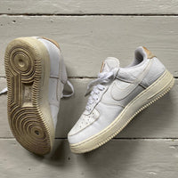 Nike Air Force 1 White and Beige (UK 7)