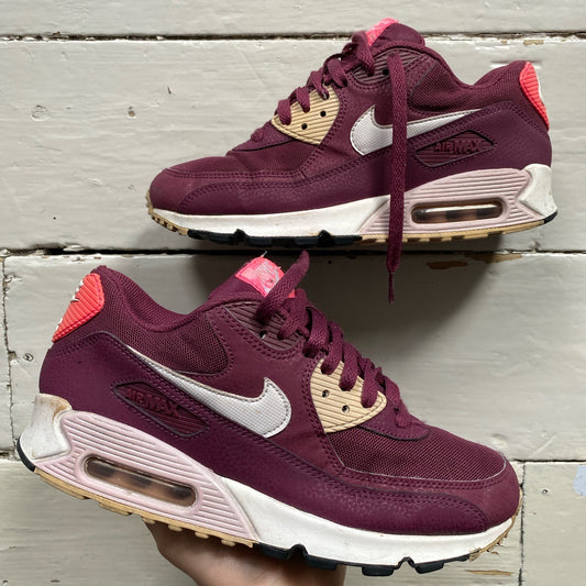 Nike Air Max 90 Burgundy (UK 6)