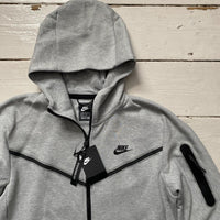 Nike Tech Fleece Grey New Season Hoodie (Medium)