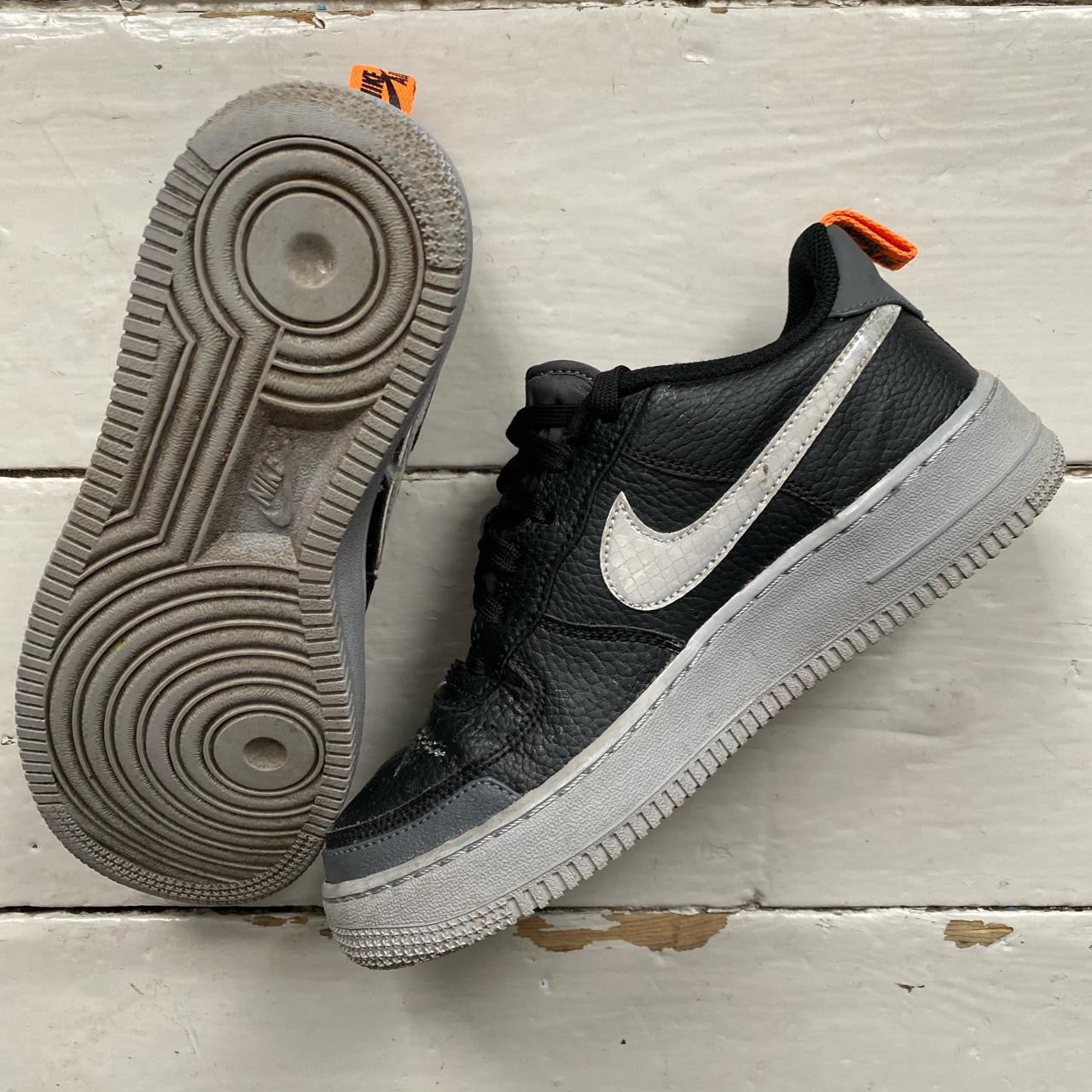 Nike Air Force 1 Black and Grey (UK 4.5)