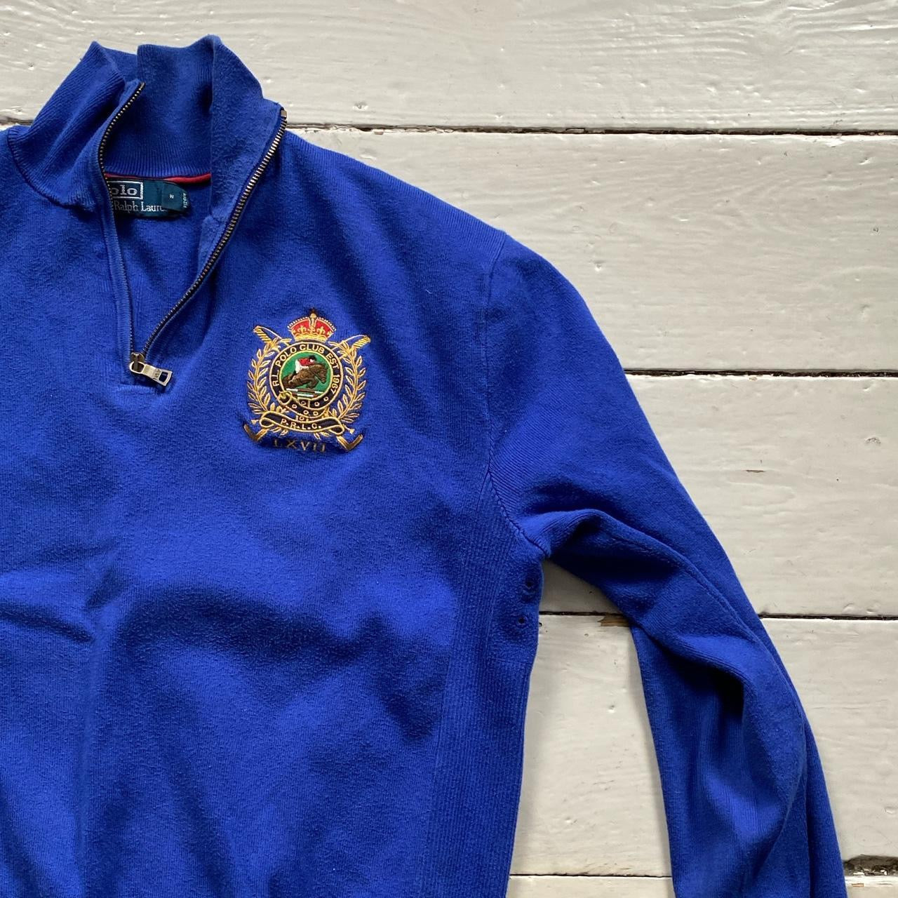 Ralph Lauren Quarter Zip Blue (Medium)