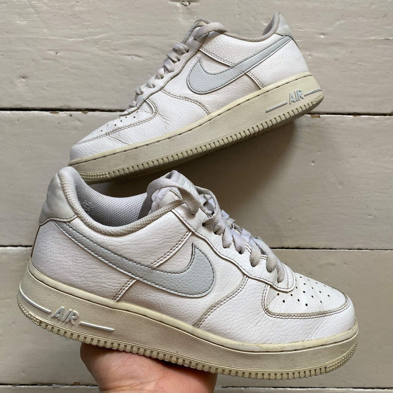 Nike Air Force 1 White and Grey (UK 7)