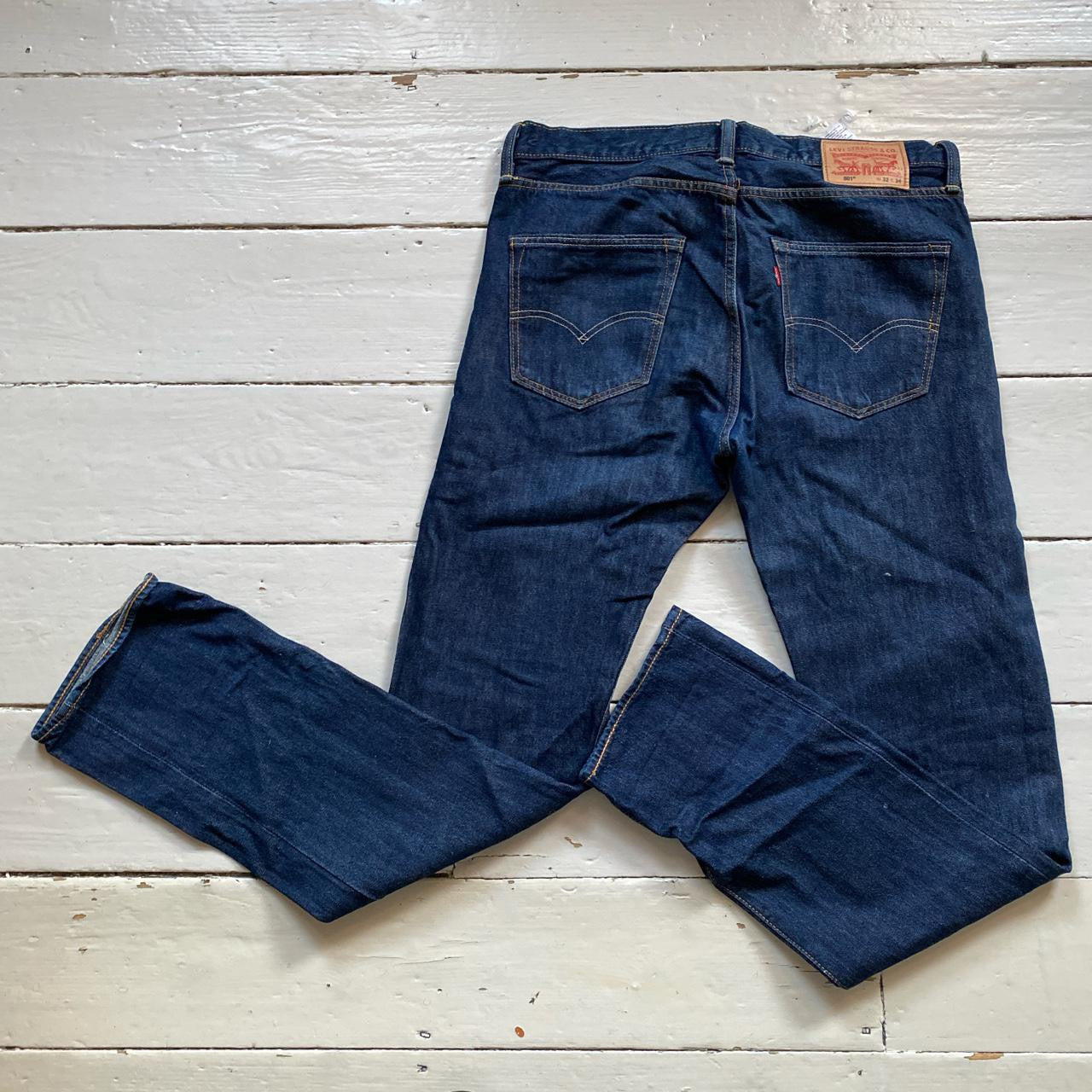 Levis Classic 501 Dark Navy Jeans (32/34)