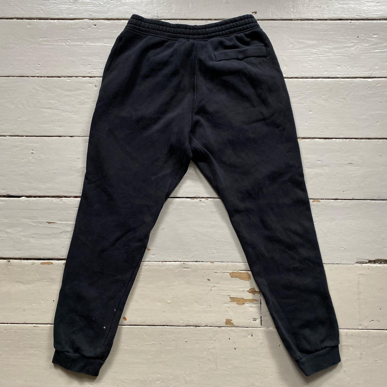 Nike Black and White Joggers (Small)