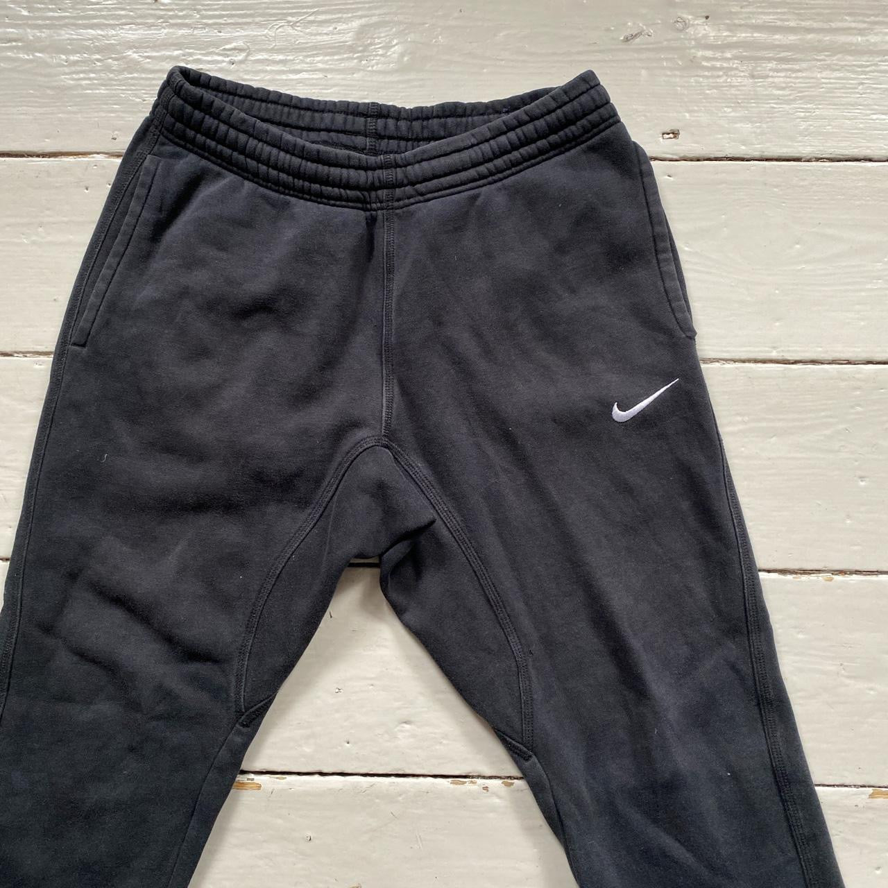 Nike Black and White Joggers (Small)