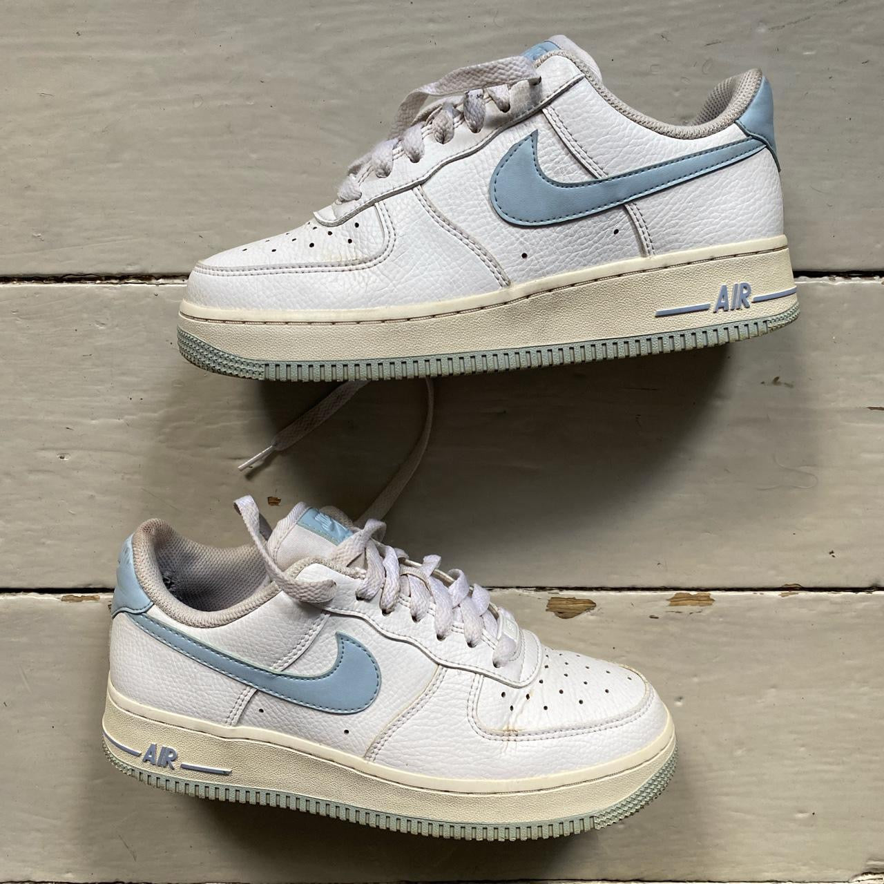 Nike Air Force 1 White and Blue (UK 5)