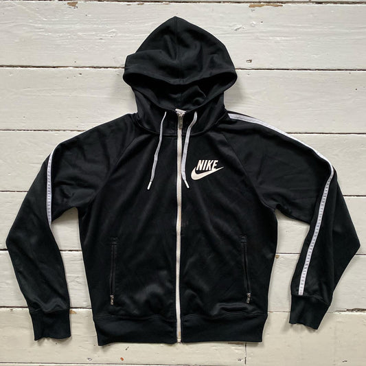 Nike Swoosh Black Track Hoodie (Small)