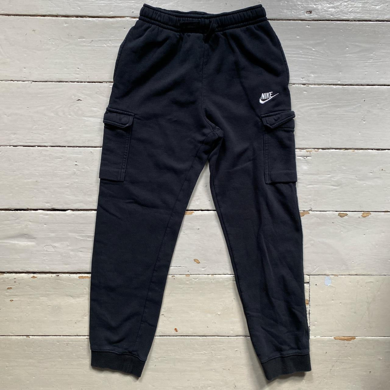 Nike Cargo Black and White Joggers (Womens Small)