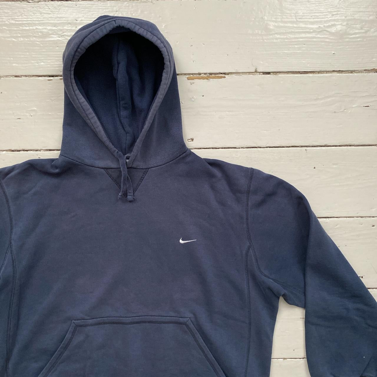 Nike Vintage Swoosh Navy Hoodie (XL)