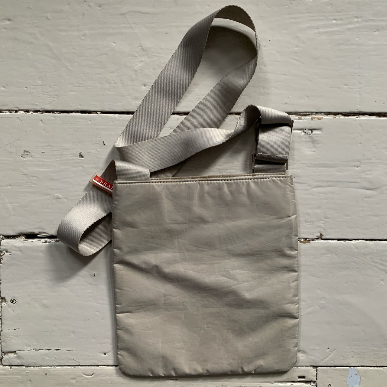 Prada Sport Vintage Cream Pouch Bag