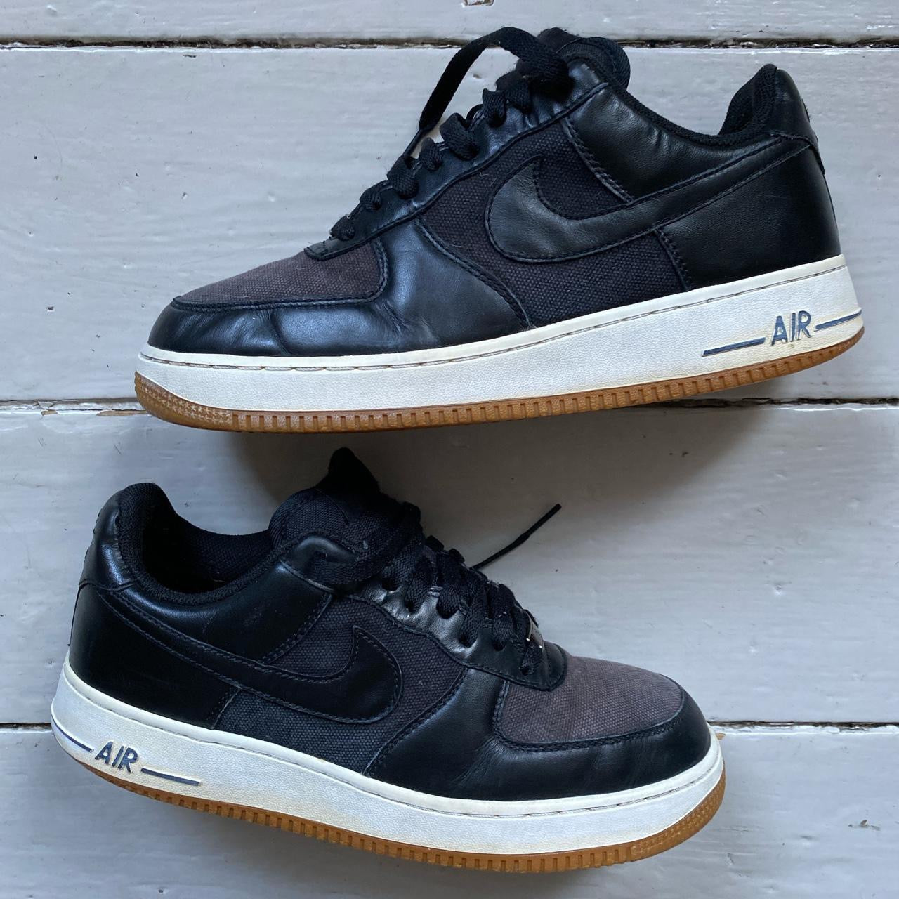 Nike Air Force 1 Black White Gum (UK 8)