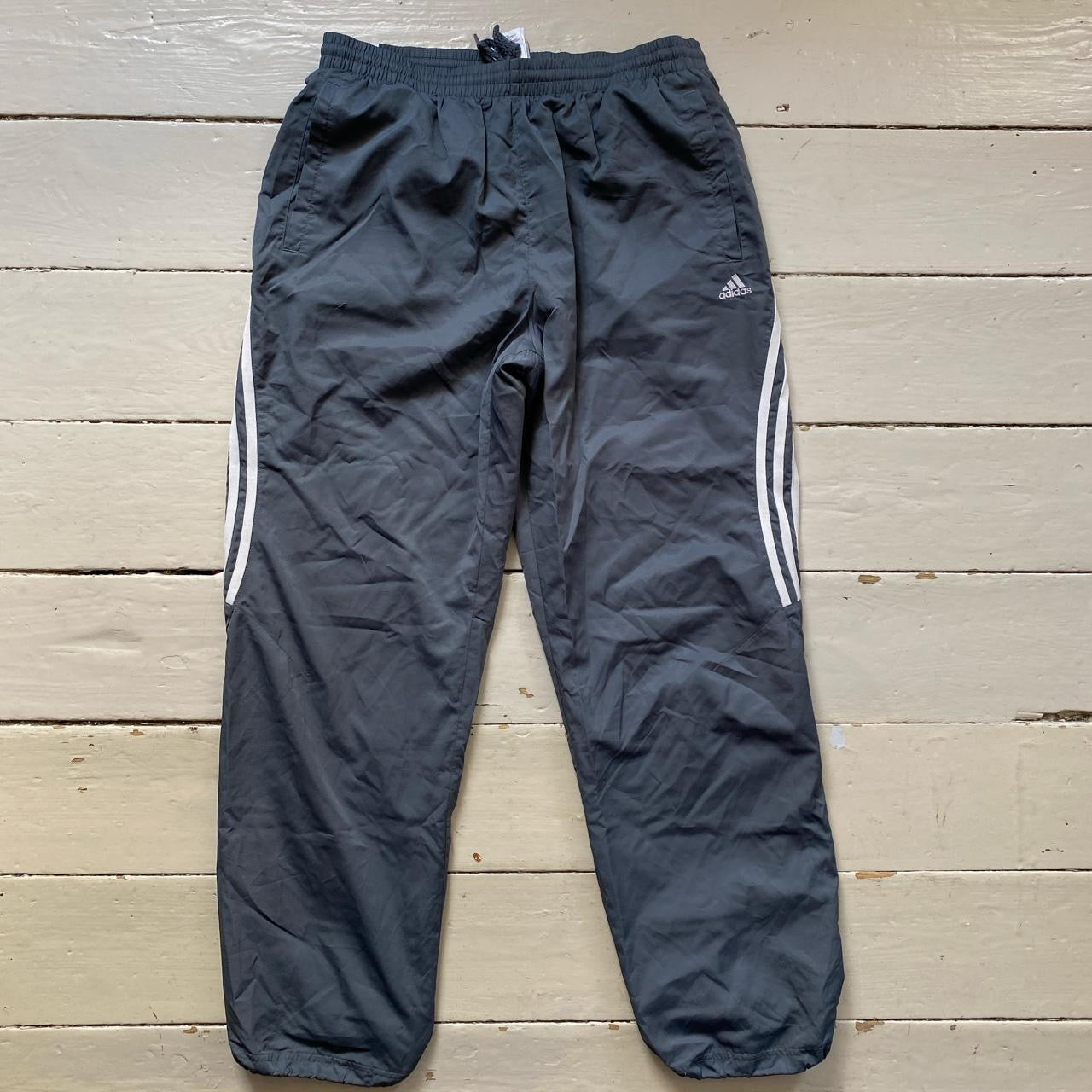 Adidas Grey Shell Bottoms (Large)