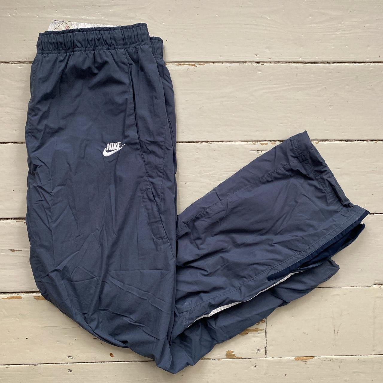 Nike Vintage Swoosh Navy Shell Bottoms (XXL)