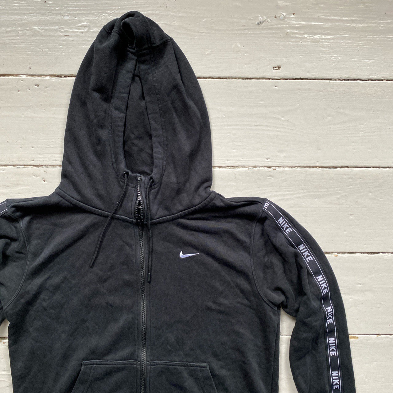 Nike Repeat Tape Logo Swoosh Hoodie (Small)