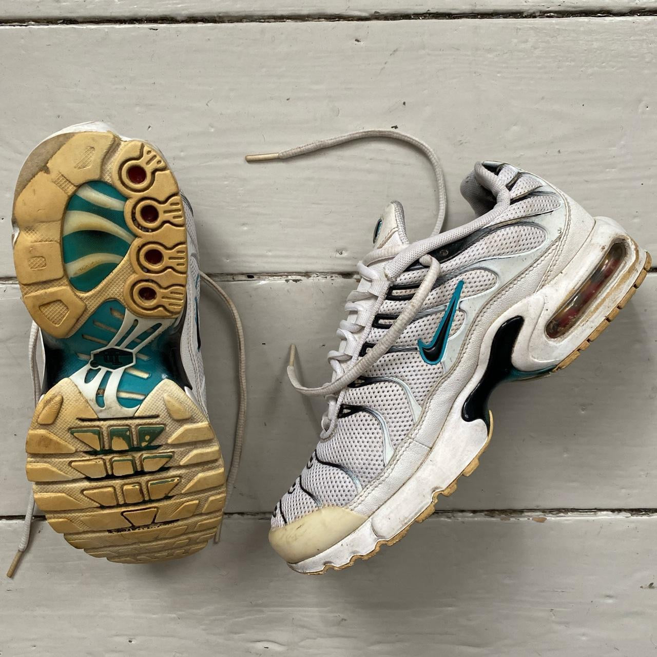 Nike TN Air Max Plus White Blue Black (UK 6)