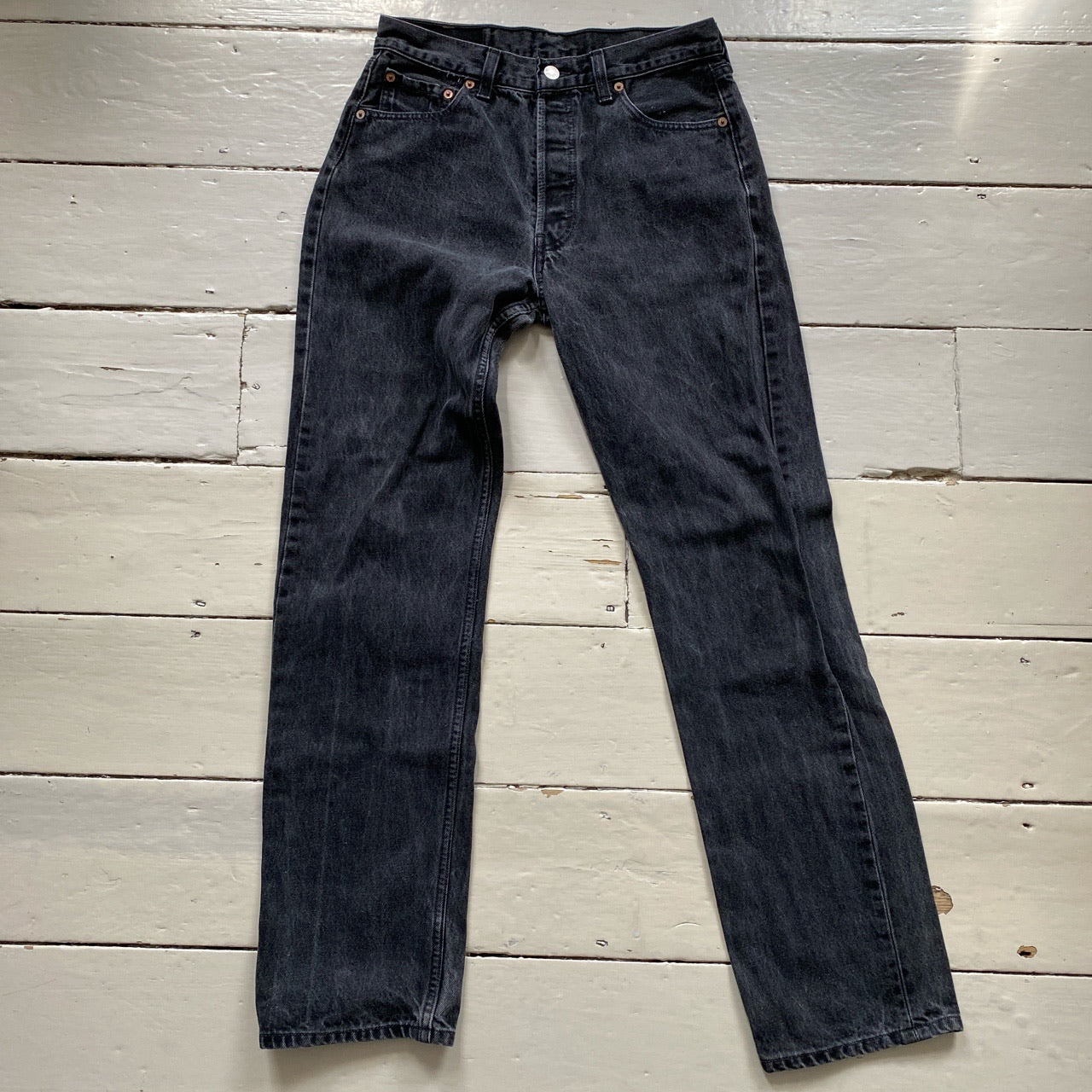 Levis 501 Charcoal Grey Jeans (30/32)