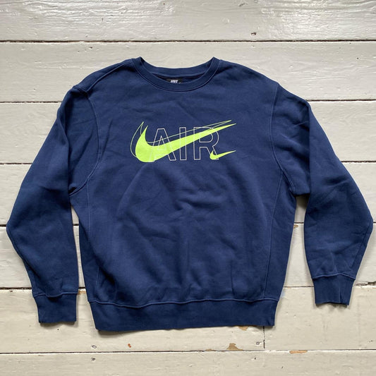 Nike Air Big Swoosh Navy Jumper (Medium)